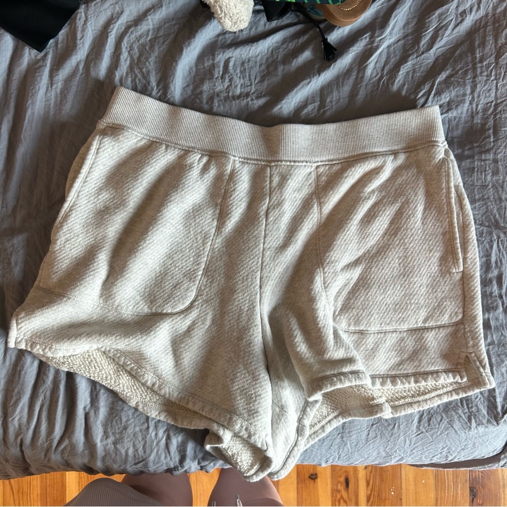 Madewell Cream Athletic Shorts